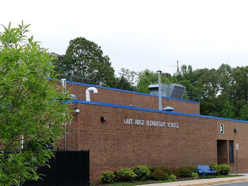 Lake Ridge Elementary School building entrance