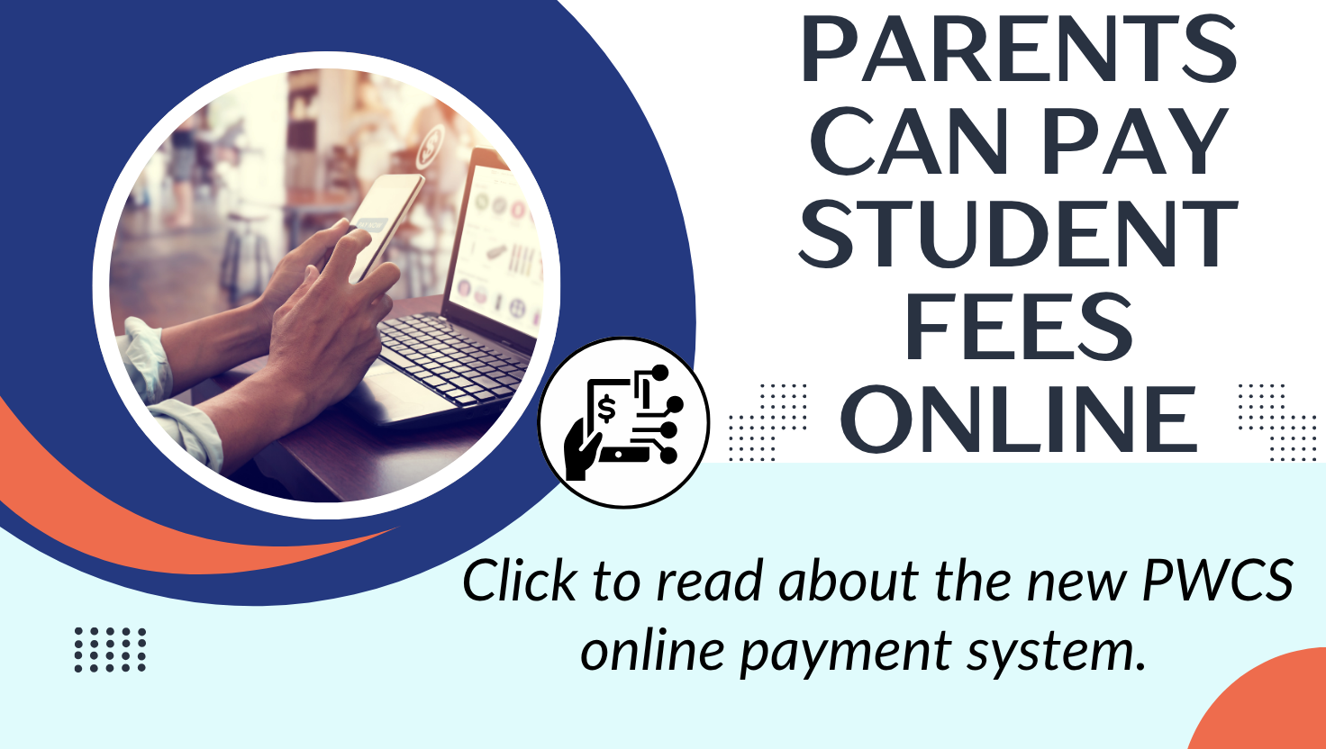 Image of a person making a payment online.